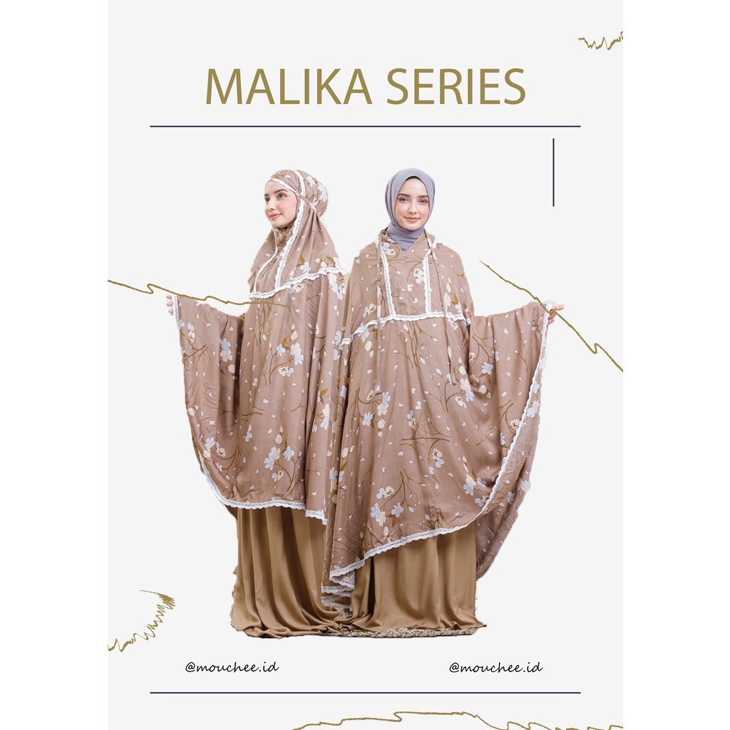 Mukena Terbaru Bahan Rayon Mukena Dewasa 2021 Mukena Adem Ori 2IN1 Motif Malika