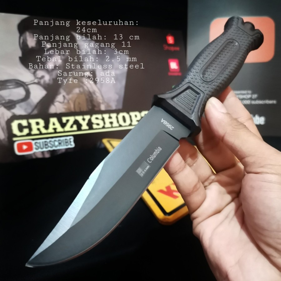 Peralatan Survival & multifungsi 2958A / Survival Kit / Pisau Survival