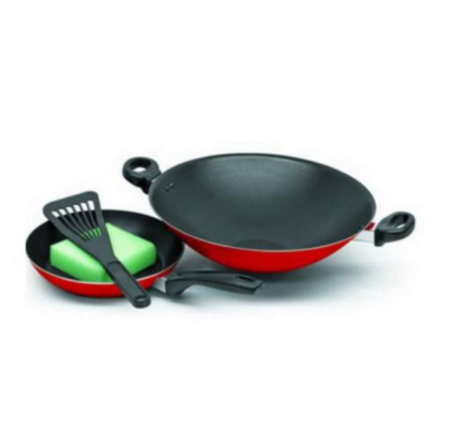 [ Maxim ] Alat Masak / Penggorengan + Teflon Maxim Valentino 2 SET - FREE Spatula &amp; Sponsl