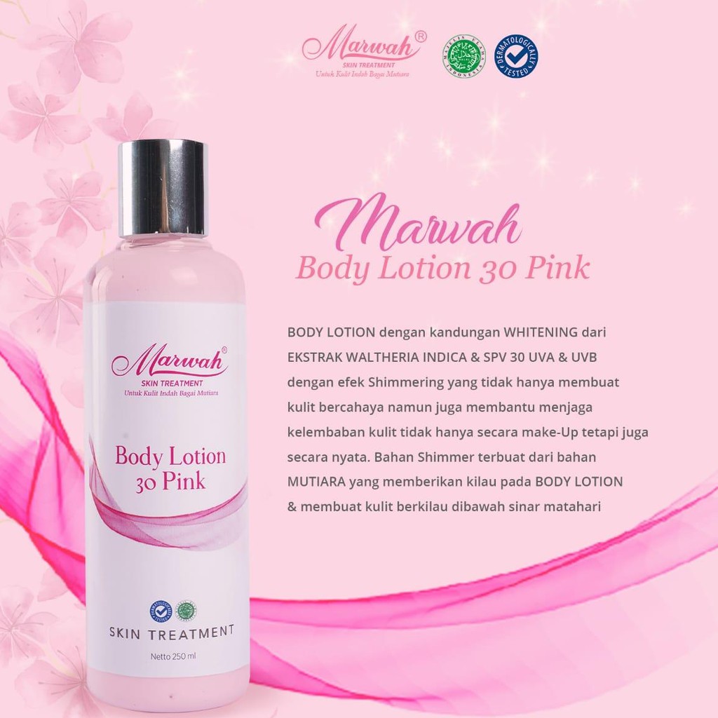 Marwah body wash and body lotion (1 paket)