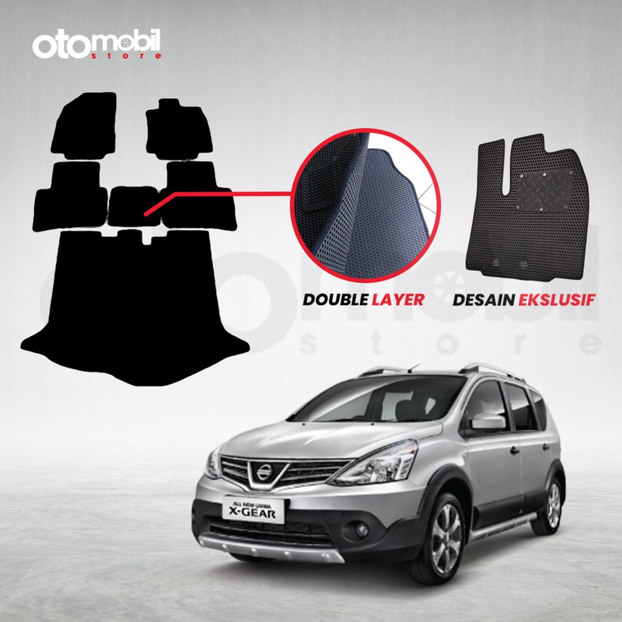 Karpet Mobil Nissan Livina X Gear Bahan Double Layer Eva Premium