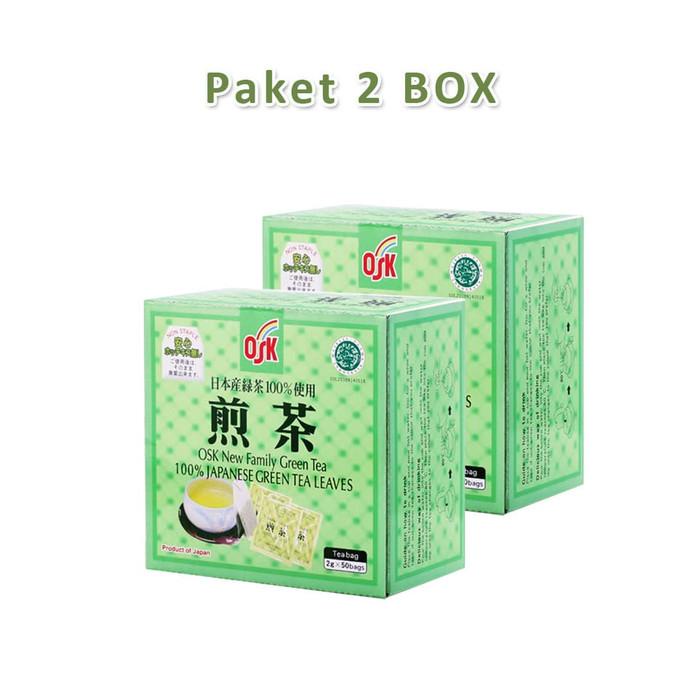 

(BISA COD) OSK Japanese Green Tea 50's paket 2 box TERPERCAYA Kode 7