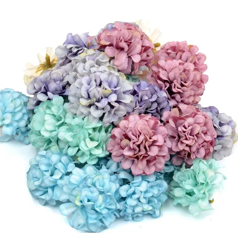 bunga hiasan kotak hantaran hydrangea arificial