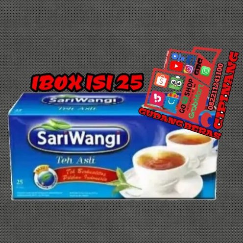 

TEH CELUP SARIWANGI 1 BOX ISI 25