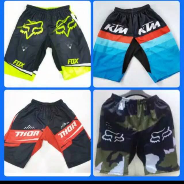 Celana motocross trail fox pendek non padding