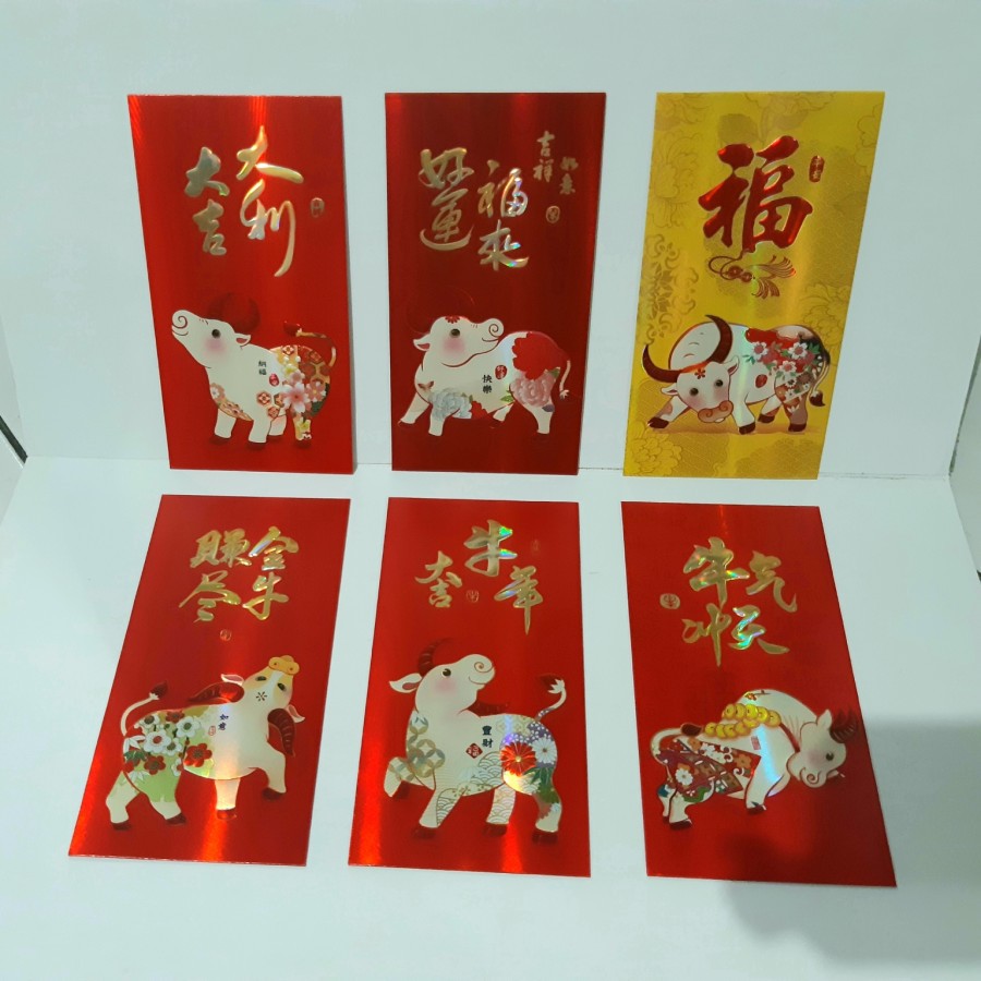 

Angpao Imlek 2021 Shio Kerbau Terbaru LL0230 Termurah Kertas Kilap 3D