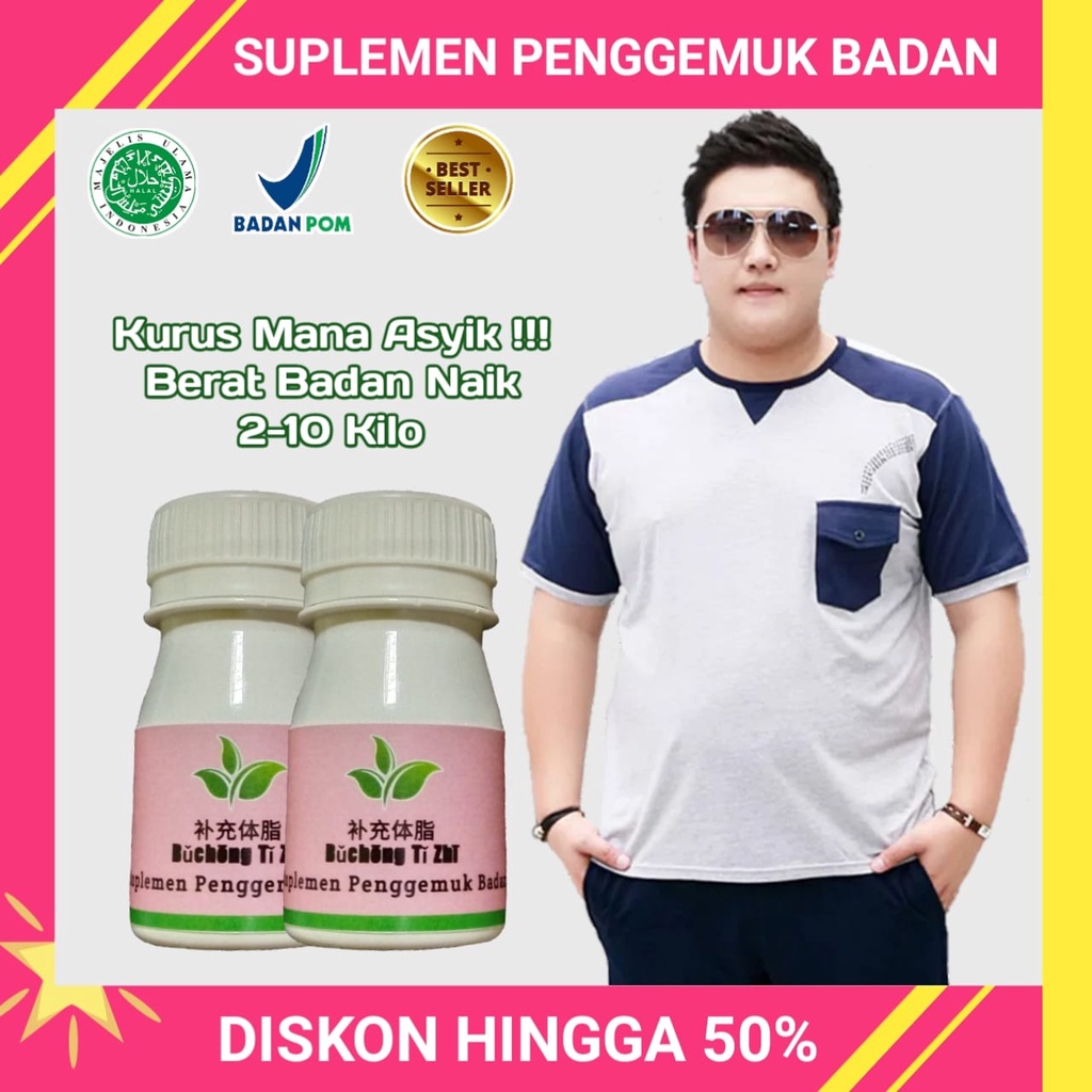 Penggemuk Badan Super Ampuh Obat Gemuk Badan Farmasi Penambah Berat Badan Suplemen Pria Wanita Palin