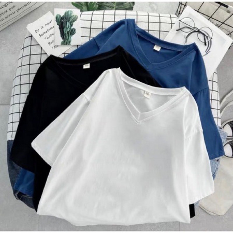 Kaos Oversize V Neck Vorly (LD 106, P 65)