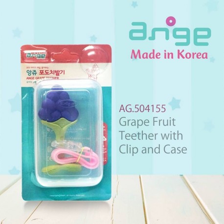 Ange Grape Teether With Clip &amp; Case