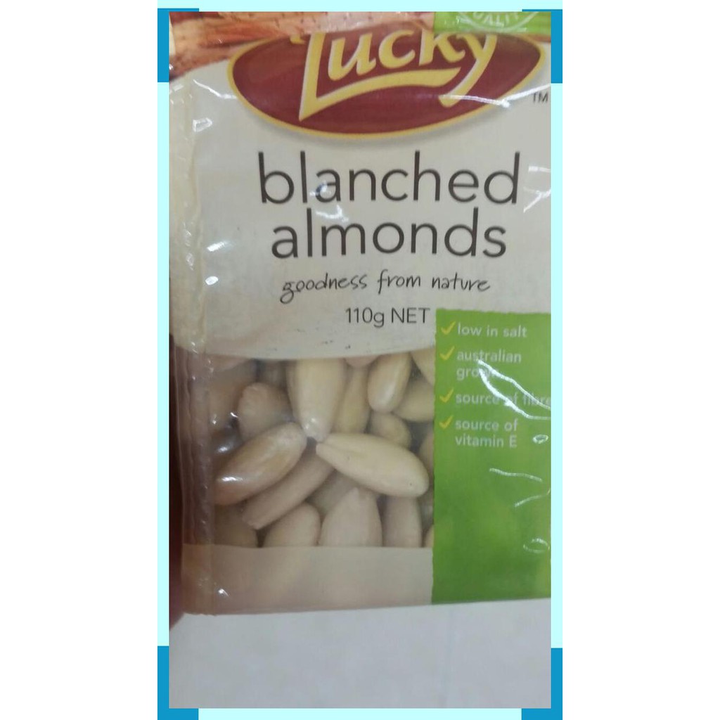 

lucky | blanched almonds | 110 gram