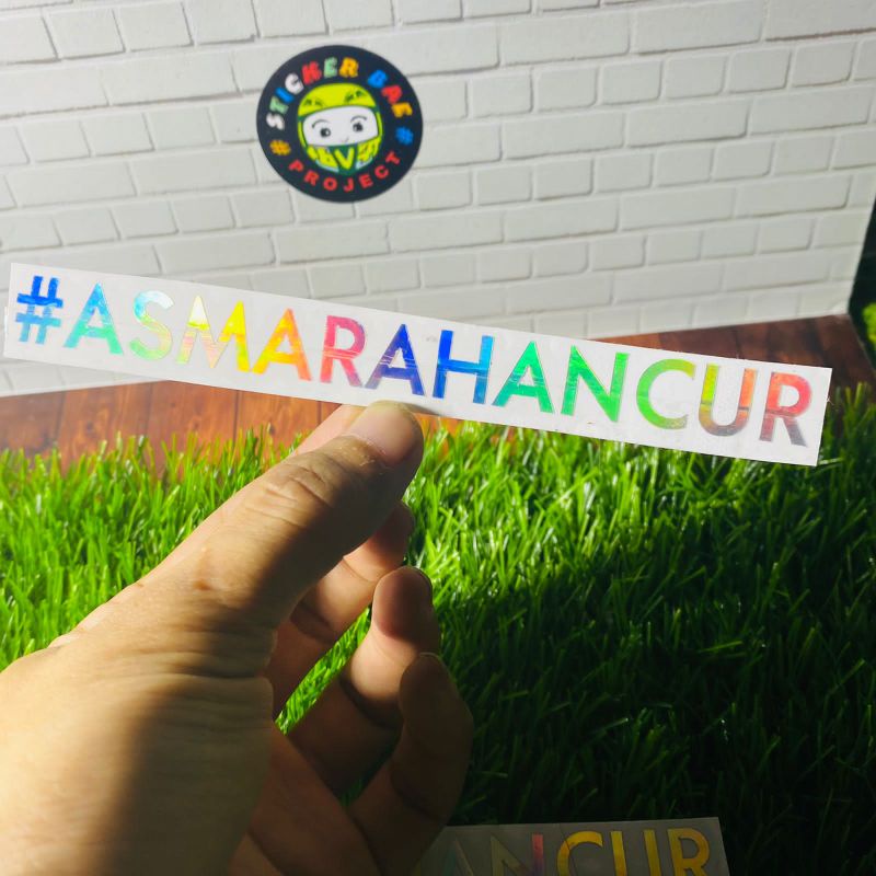 Sticker asmara hancur Cuting Sticker asmarahancur