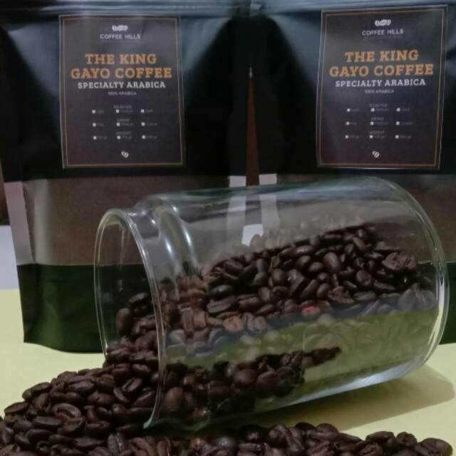 

Kopi Arabica Aceh Gayo, King Gayo, Roastbean atau Bubuk, Signature, 500 gr