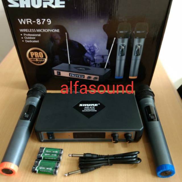 Microphone Shure WR 879 Double Mic Wireless WR879