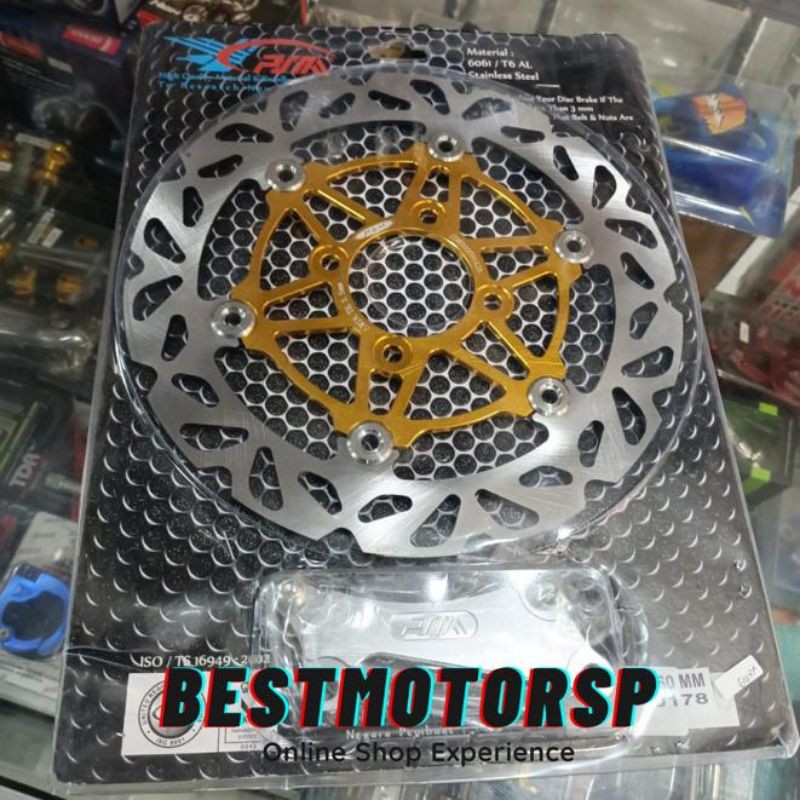 Piringan Cakram PSM Floating CNC 260mm Beat / Scoopy / Vario 125 Old Disc Brake PSM