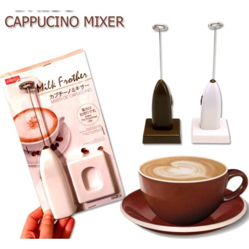 Jual Daiso Milk Frother Cappuccino Later Mixer Pengaduk Kopi Susu Jus