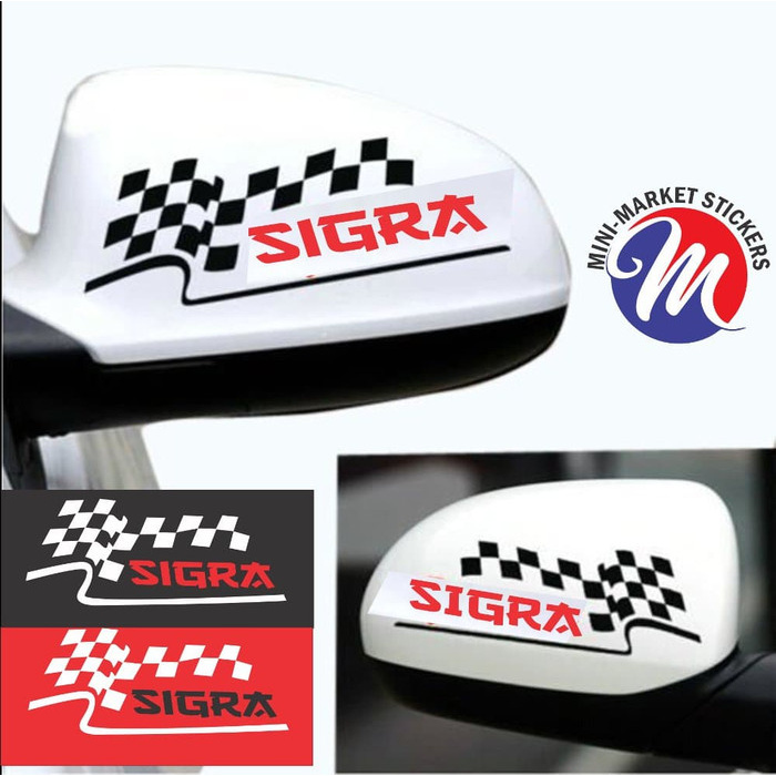 sticker stiker sigra spion sticker mobil daihatsu sigra spion cutting Elegan
