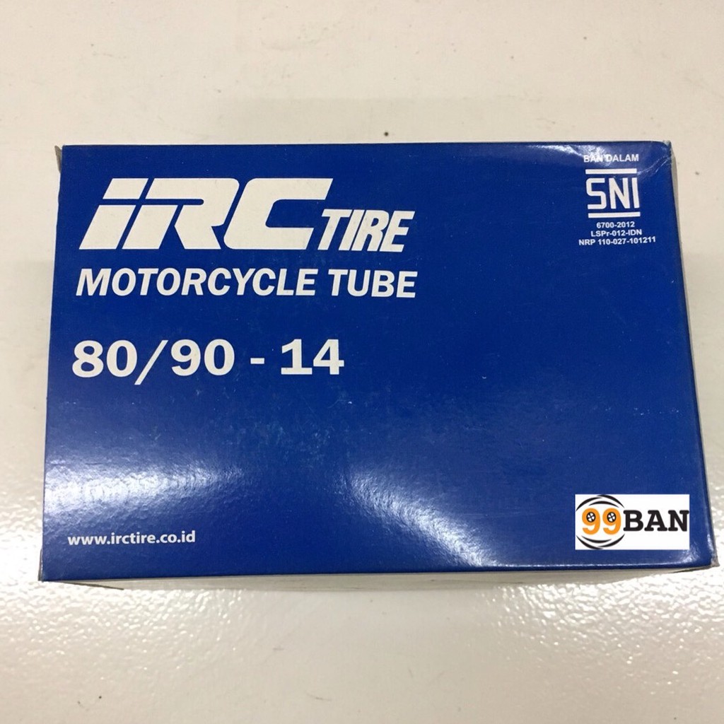BAN DALAM IRC 80/90-14, BAN DALAM MOTOR MATIC VELG 14 - BAN DEPAN / BELAKANG