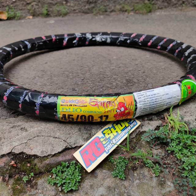 ban vee rubber gekko star satan soft compound ring 17 45/90 original thailand universal balap liaran
