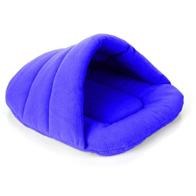 Rumah Kucing Bulu Lembut/Kasur Kucing Murah Dan Empuk/Tempat Tidur Kucing Besar Jumbo/Kandang Kucing/Alas Tidur Kucing Premium/Bantal Kucing/Cat Bed/Perlengkapan Kucing Dan Anjing/Aksessorias Kucing/Tempat Kucing 1 Set-Biru Tua