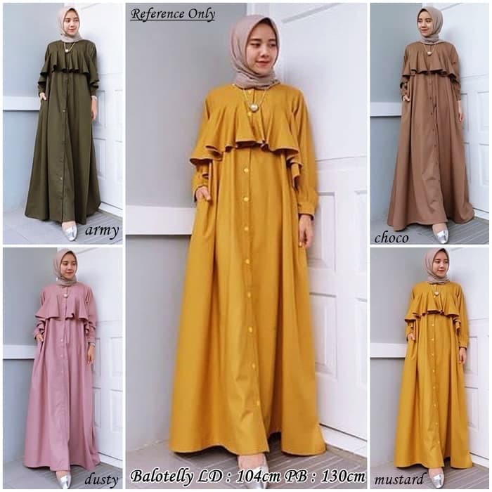 30 Trend Terbaru Model Baju Gamis Warna Army Tricia 30 Trend Terbaru Model Baju Gamis Warna Army Tricia