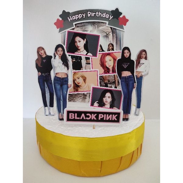 

Blackpink Cake Topper / Blackpink Hiasan Roti