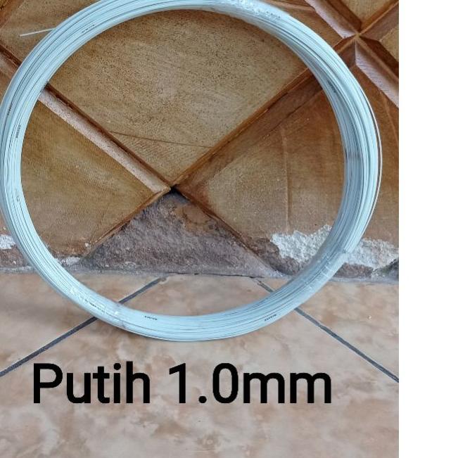 Ruji fiber putih 1.0mm untuk sangkar kecil, pcmi dll