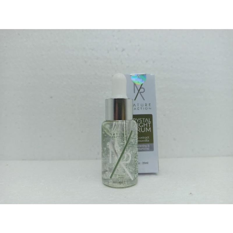 NR Serum Wajah Glowing Nature Reaction Crystal Bright HALAL MUI &amp; BPOM 100% DIJAMIN ORIGINAL
