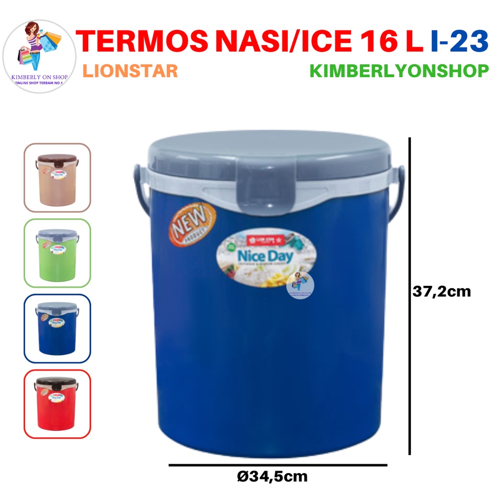 Rice Ice Bucket Hanami Termos Nasi Es 16 Liter I 23 Lion Star