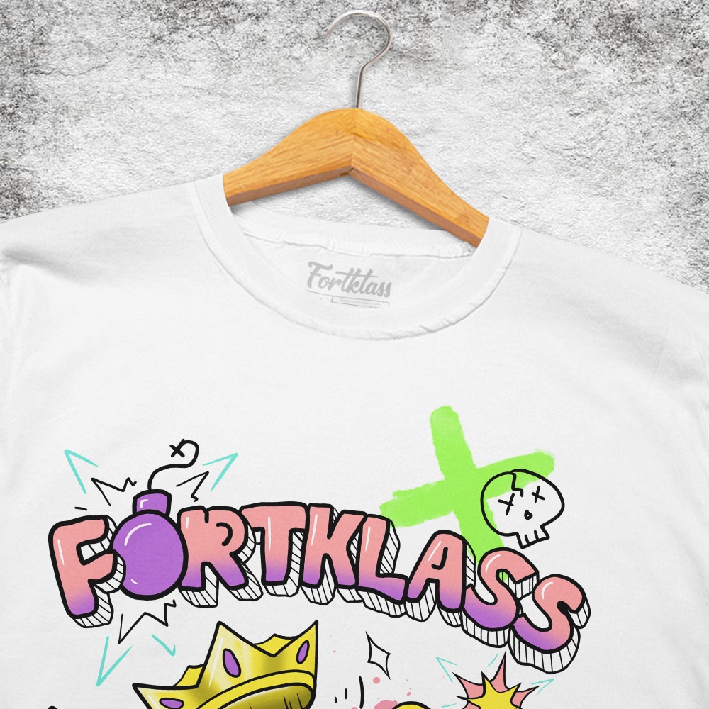 FORTGLASS BOOM KAOS PRIA PREMIUM SABLON KAOS DISTRO COWOK KAOS MOTIF