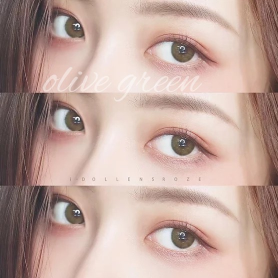 Softlens i-DoL Canna Roze Olive Green (Hijau Zaitun) - Princess Idol