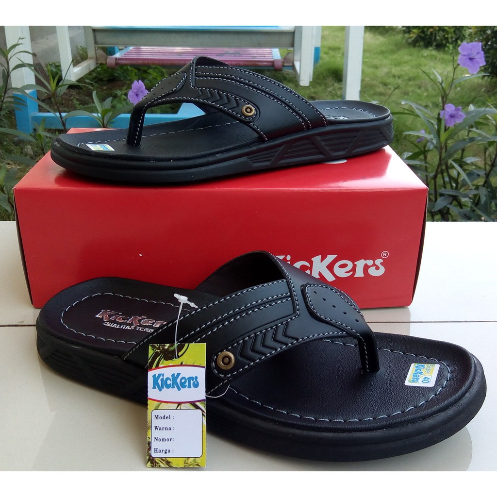PROMO 10 10 Sandal  Pria  kickers Kulit  Casual model terbaru  