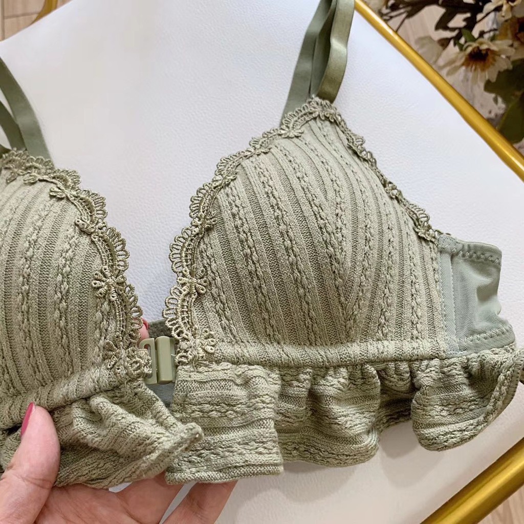 Bra BH Wanita Model Push-Up Isi Busa dengan Tali Strap dan Bahan Lace Hiasan Bordir BH Wanita-8