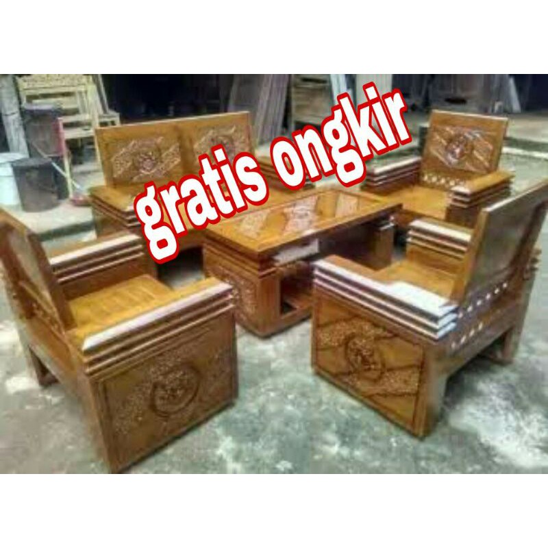 Kursi sudut jati asli jepara