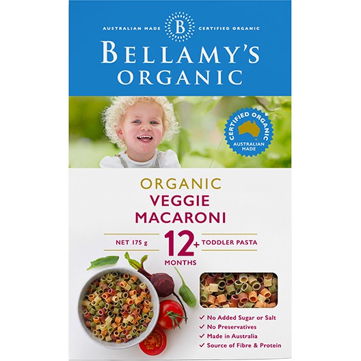 Bellamy's Organic Macaroni - Bellamys [ Baby &amp; Toddler Pasta ]