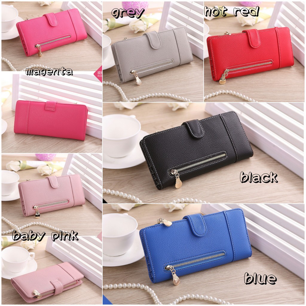 Hot SALE 11.11 Dompet Polos Berkualitas | Dompet Panjang | Dompet Ibu-Ibu | Dompet Hitam | Dompet Merah | Dompet Biru | Dompet Ambyar 11.11