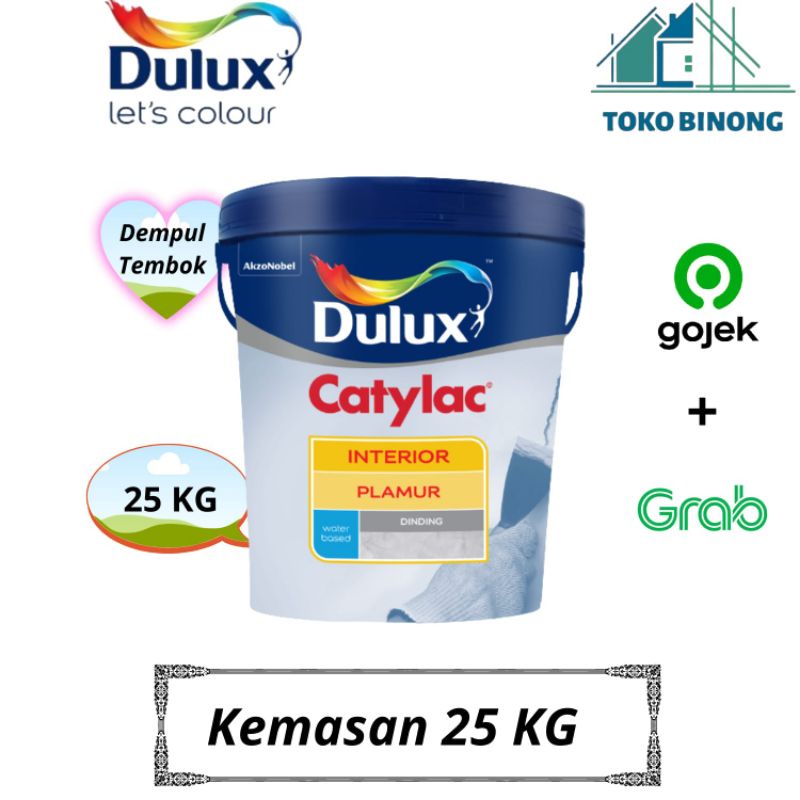 Dempul Tembok Wall Putty Plamir Tembok Wall Filler Dulux Catylac 25 KG