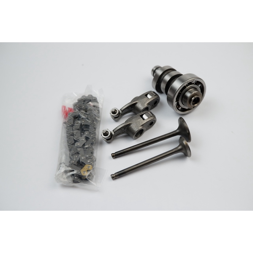 Noken AS mio j + Platuk klep + Klep set 54P + Rantai keteng kamprat  Paket komplit 54P noken AS mio 