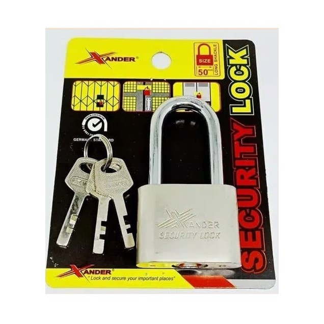 Gembok 50mm Panjang / Xander Security Lock 3 Key