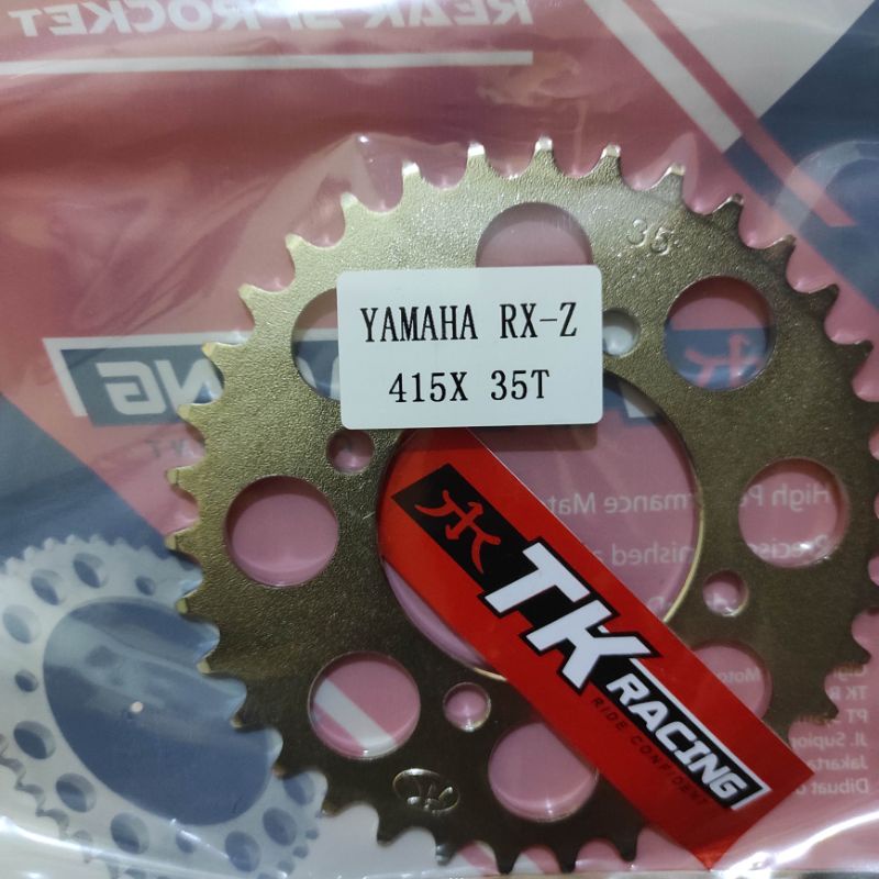Gear Belakang SSS 415 28 30 31 32 33 34 35 36 37 38 39 40 41 RXZ RXKing Jupiter Vega MX FIZR-TKRacing 415-35