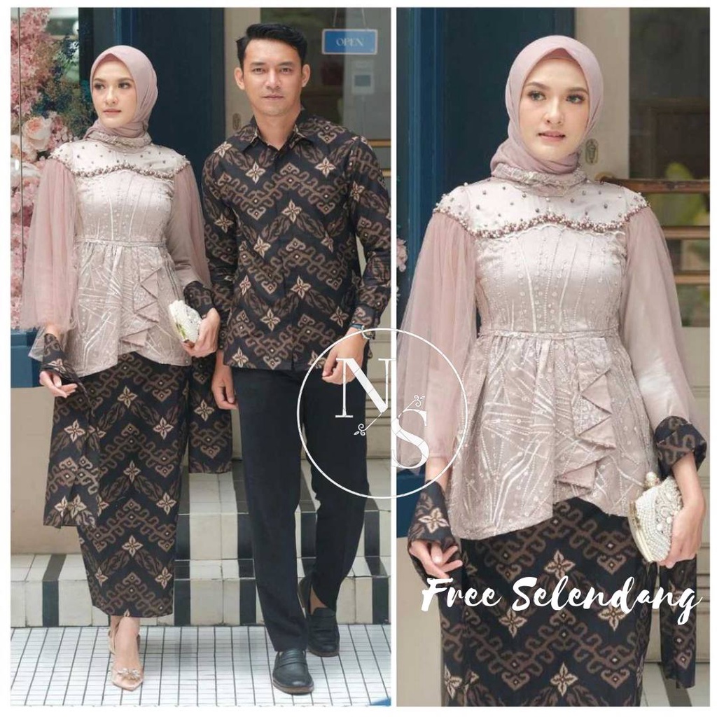 Kebaya Couple Modern baju batik Kebaya Tunik Wisuda Modern Couple Kebaya Tunangan Kebaya Wisuda Keba