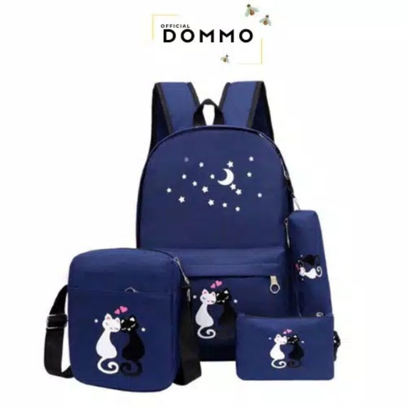 TAS RANSEL SET BACKPACK 4IN1 DAPAT SEMUA YG ADA DI GAMBAR