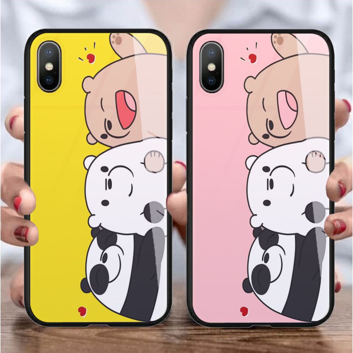 [P64] Phone Case Bare Bears Glossy 2D For All Type