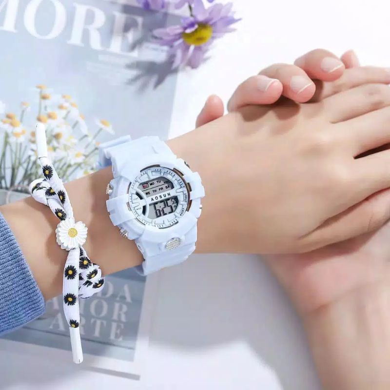 (G_W)Jam Tangan Wanita Fashion Korea Style 5.11 Digital SS-18