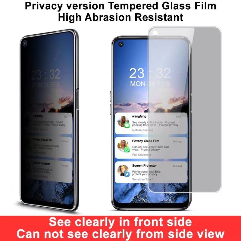 Tempered Galss Anti Spy Realme 9 Pro Plus Tg Full Layar Private Screen Protector