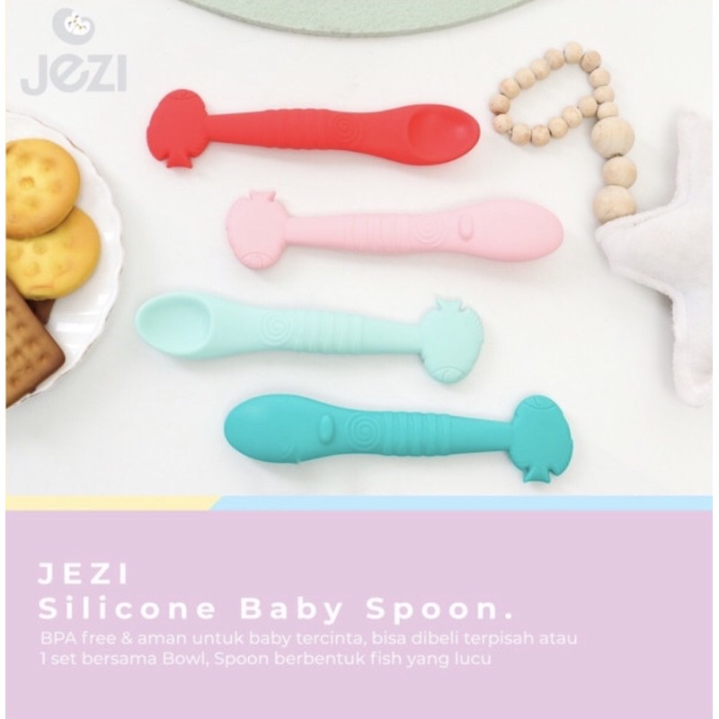 Baby Silicone Spoon BPA Free  / Sendok Makan Bayi Silikon