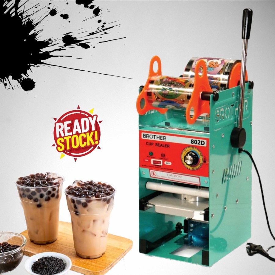 Cup sealer BROTHER 802D mesin press gelas plastik