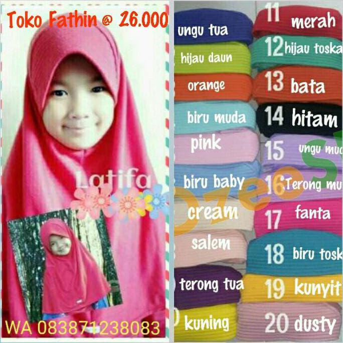 Jilbab anak merk vania/ bergo sekolah sd