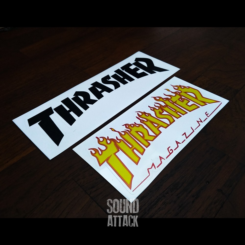 

STICKER THRASHER PRINT CUT 2PCS