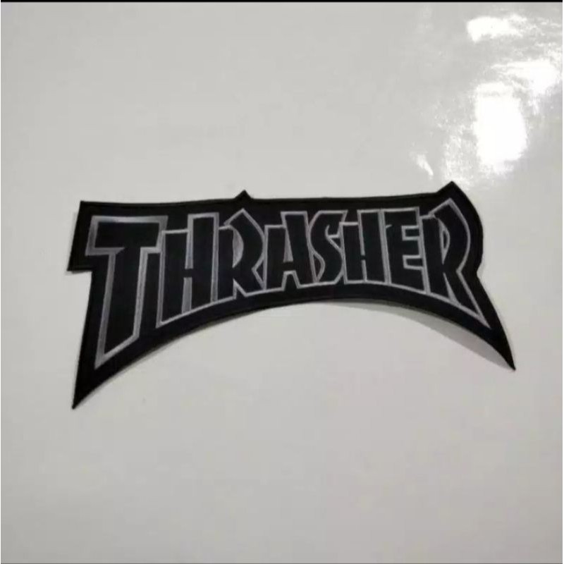 patch bordiran emblem jaket thrasher besar keren 1