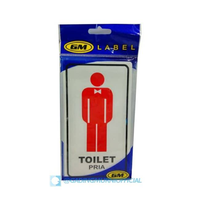

Label Medium Toilet Pria Wanita GM label